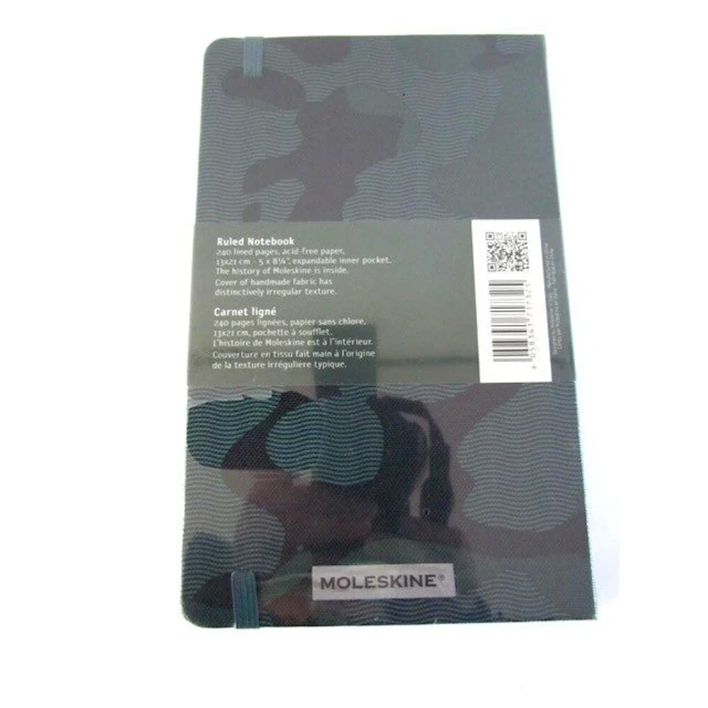 Moleskine Fabric Camouflage Nomad Notebook Fabric Cover Line Ruled RETIRED